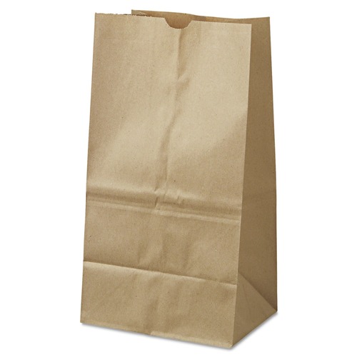 Storage Accessories | Ross & Wallace Paper Products 100326500PK/BL 8.25 in. x 5.25 in. x 16.13 in. #25 Squat Size Grocery Paper Bags - Kraft (500/Bundle) image number 0