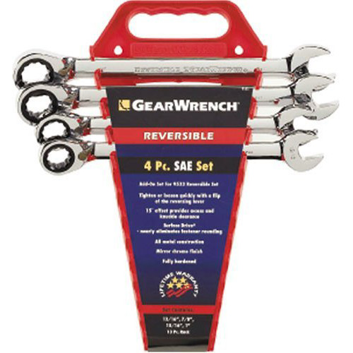 Combination Wrenches | GearWrench 9545N Reversible Combination Ratcheting Wrench Completer Set SAE, 4pc. image number 0