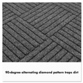 Office Jansan | Guardian EGDSF030604 EcoGuard 36 in. x 72 in. Diamond Single Fan Floor Mat - Charcoal image number 4