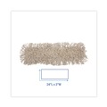 Mops | Boardwalk BWK1024 24 in. x 3 in. Cotton Dust Mop Head - White image number 2