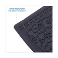 Cleaning & Janitorial Supplies | Boardwalk PSUMP000I006M0021430L1 17.5 in. x 20 in. 2.0 Rubber Urinal Mat - Black (6/Carton) image number 2