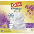 Cleaning & Janitorial Supplies | Glad 78902 ForceFlex 24 in. x 27.38 in. 13 Gallon Kitchen Drawstring Trash Bags - Gain Lavender Scent/White (240/Carton) image number 3