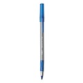 Office Jansan | BIC GSMG11 BLU Round Stic Grip Xtra Comfort Medium 1.2 mm. Stick Easy-Glide System Ballpoint Pen - Blue Ink/Gray/Blue Barrel (1-Dozen) image number 3
