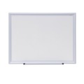  | Universal UNV44618 24 in. x 18 in. Deluxe Melamine Dry Erase Board - White Surface, Aluminum Frame image number 0