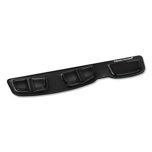 Office Furniture Accessories | Fellowes Mfg Co. 9183201 18.25 in. x 3.37 in. Gel Keyboard Palm Support - Black image number 0