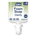 Hand Soaps | Tork 401800 1L Refill Unscented Clarity Hand Soap - Clear (6/Carton) image number 2