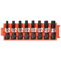 Bits and Bit Sets | Bosch CCSTV108 8-Piece Impact Tough Torx 1 in. Insert Bits with Clip for Custom Case System image number 0