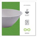 Food Trays, Containers, and Lids | Eco-Products EP-BL40NFA 40 oz Vanguard Renewable and Compostable Sugarcane Bowls - White (400/Carton) image number 6