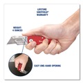 Knives | GreatNeck 12614 1.25 in. Blade 3.5 in. Aluminum Handle Quick Change Lock Back Utility Knife - Red image number 5