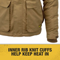 Heated Jackets | Dewalt DCHJ091B-3X 20V Lithium-Ion Cordless Men's Heavy Duty Ripstop Heated Jacket (Jacket Only) - 3XL, Dune image number 4
