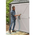 Office Furniture & Lighting | Rubbermaid 2145548 337 cu-ft. 7 ft. x 7 ft. x 8 ft. Storage Shed - Brown image number 5