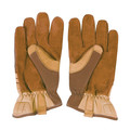 Work Gloves | Klein Tools 40228 Journeyman Leather Utility Gloves - X-Large, Brown image number 4