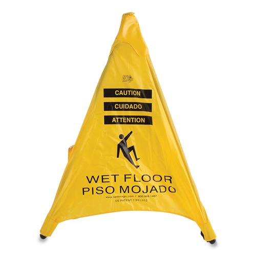 Floor Signs | First Aid Only 230SC 3 in. x 2.5 in. x 30 in. Pop Up Safety Cone - Yellow image number 0