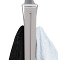 Office Jansan | Alera ALECH2SR 0.5 in. x 3.13 in. x 4.75 in. Double-Sided Steel Partition Garment Hook - Silver (2/Pack) image number 2