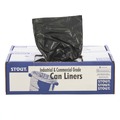 Trash Bags | Stout by Envision T3658B15 36 in. x 58 in. 1.5 mil. 60 Gallon Total Recycled Content Plastic Trash Bags - Brown/ Black (100/Carton) image number 0