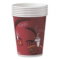 Early Labor Day Sale | SOLO OF8BI-0041 8 oz. Paper Bistro Design Hot Drink Cups - Maroon (500/Carton) image number 1