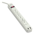 Office Jansan | Tripp Lite TLP606USB 6 Outlets / 2 USB 6 ft. Cord 990 Joules Protect It! Surge Protector - Gray image number 0
