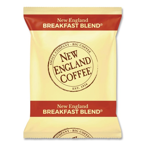 Coffee | New England Coffee 026260 2.5 oz. Coffee Portion Packs - Breakfast Blend (24/Carton) image number 0