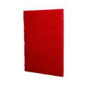 Cleaning Cloths | Boardwalk 7100115839 28 in. x 14 in. Buffing Floor Pads - Red (10/Carton) image number 3