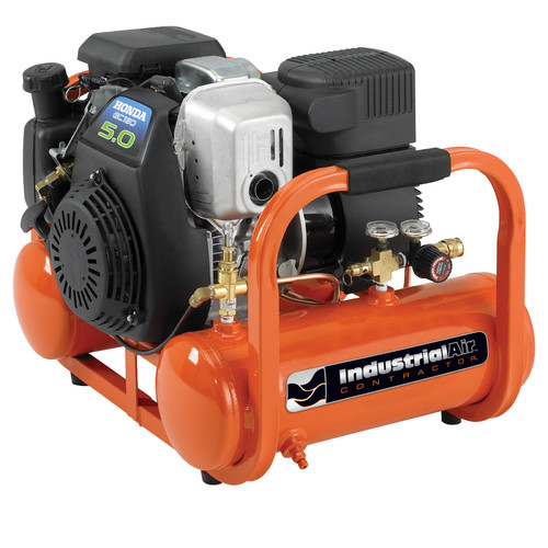 Portable Air Compressors | Industrial Air CTA5090412 5 HP 4 Gallon Oil-Free Twin Tank Air Compressor image number 0