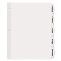 Office Jansan | Avery 14434 11 x 8.5 Big Tab Printable Label 5-Tab Dividers - White (20/Pack) image number 1
