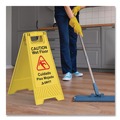 Safety Signs | Gritt Commercial GRI184YEL3PK 11.8 in. x 12 in. x 24 in. Caution Wet Floor Sign - Yellow (3/Carton) image number 5