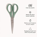 Office & Office Supplies | U Brands 6607U01-24 U-Eco 9.45 in. Long 3 in. Cut Length Scissors - Straight Assorted Color Handles (3/Pack) image number 1