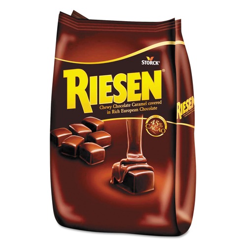 Office Jansan | Riesen SUL398052 30 oz. Bag Chocolate Caramel Candies image number 0