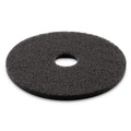Cleaning & Janitorial Accessories | Boardwalk BWK4014BLA 14 in. Stripping Floor Pads - Black (5/Carton) image number 1