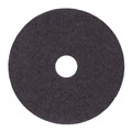 Cleaning & Janitorial Accessories | Boardwalk BWK4014BLA 14 in. Stripping Floor Pads - Black (5/Carton) image number 1