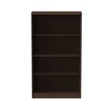  | Alera ALEVA635632ES 31.75 in. x 14 in. x 54.88 in. Valencia Series 4-Shelf Bookcase - Espresso image number 2