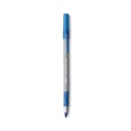 Office Jansan | BIC GSMG11 BLU Round Stic Grip Xtra Comfort Medium 1.2 mm. Stick Easy-Glide System Ballpoint Pen - Blue Ink/Gray/Blue Barrel (1-Dozen) image number 2