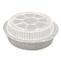 Food Service | Handi-Foil HFA 2058DL 8.25 in. x 0.88 in. Plastic Dome Lid - Clear (500/Carton) image number 3