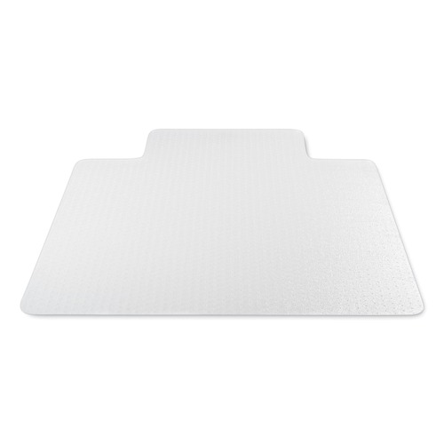 Cleaning & Janitorial Supplies | Deflecto CM14112AM Medium Pile Carpet Lipped 48 in. x 36 in. Antimicrobial Chair Mat - Clear (1/Carton) image number 0