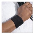 Cooling Gear | Ergodyne 12402 Chill-Its 6500 One Size Fits Most Cotton Terry Wrist Cloth Sweatband - Black image number 1