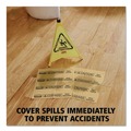 Safety Equipment | Rubbermaid Commercial FG425400YEL 16.5 in. x 14 in. 12 oz. Over-The-Spill Pad Tablet (22/Pack) image number 3