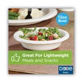 Bowls and Plates | Dixie DBB12W 12 oz. Paper Dinnerware Bowls - White (125/Pack) image number 5