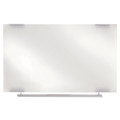 Office Jansan | Iceberg 31140 48 in. x 36 in. Clarity Glass Dry Erase Board with Aluminum Trim - White Surface/Satin Aluminum Frame image number 0