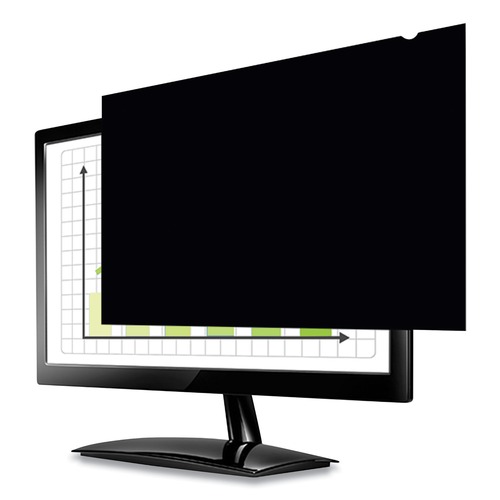 Office Furniture Accessories | Fellowes Mfg Co. 4815001 PrivaScreen 16:9 Blackout Privacy Filter for 27 in. Widescreen LCD - Black image number 0