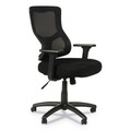 Office Chairs | Alera ALEELT4214S Elusion II Series 275 lbs. Capacity Mesh Mid-Back Synchro Seat Slide Chair - Black image number 0