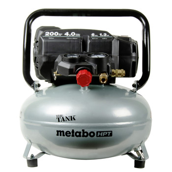 PORTABLE AIR COMPRESSORS | Metabo HPT EC914SM THE TANK 1.3 HP 6 Gallon Portable Pancake Air Compressor