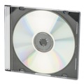  | Innovera IVR85826 CD/DVD Slim Jewel Cases - Clear/Black (50/Pack) image number 1