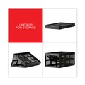 Office Jansan | Universal UNV40015 20.13 in. x 14.63 in. x 10.75 in. Letter Filing/Storage Tote - Black image number 2