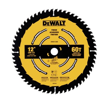 Dewalt 12 in. 60T Tungsten Carbide-Tipped Steel Finish Circular Saw Blade