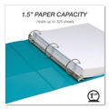 Binders & Binding Supplies | Samsill MP286577 Earth's Choice Plant-Based 11 in. x 8.5 in. 1.5 in. Capacity 3 Rings Economy Round Ring View Binders - Teal (2/Pack) image number 1