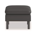 Ottomans | HON HVLVLOT.BLK01 23 in. x 23 in. x 17.5 in. Parkwyn Series Ottoman - Black image number 1