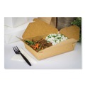 Food Trays, Containers, and Lids | GEN KS10121 Reclosable 54 oz. Paper Take-Out Box - Kraft (200/Carton) image number 4