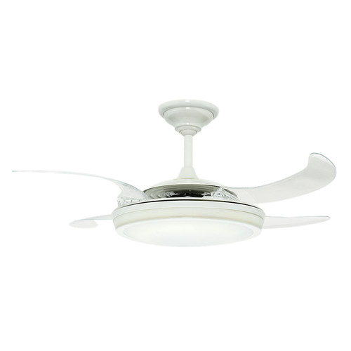 Ceiling Fans | Hunter 59086 48 in. Fanaway White Ceiling Fan with Light and Remote image number 0