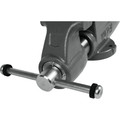Clamps and Vises | Wilton 28837 500N Machinist 5 in. Jaw Round Channel Vise with Stationary Base image number 5