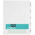 Office Jansan | Avery 11516 Print-On 11 in. x 8.5 in. 5-Tab Customizable Unpunched Dividers - White (5/Pack) image number 7